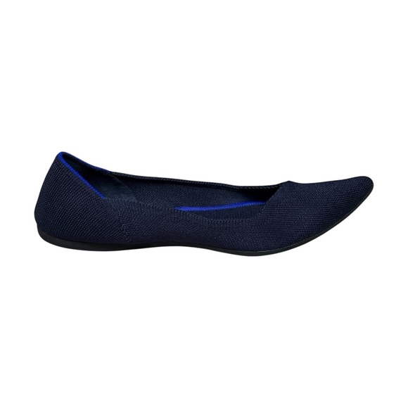 Rothy’s The Point Navy Blue Ballet Flats Women's Size 10 Machine Washable - Picture 5 of 12